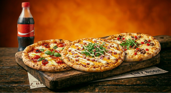 2 Offre Spéciale — 3 Pizzas + 1 Bouteille 1,5L